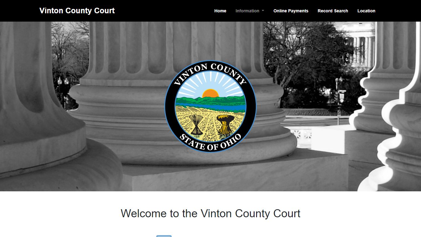 Welcome to the Vinton County Court Website